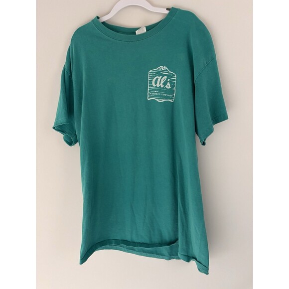 Gildan Other - Al's Marthas Vineyard Old Green T-Shirt Casual Short Sleeve Worn Look Size M Men
